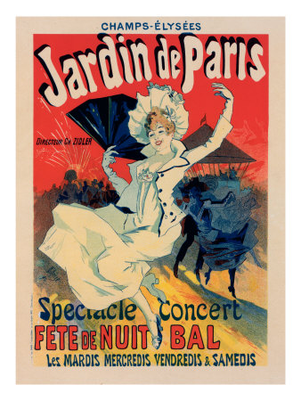 Le Jardin De Paris by Jules Cheret Pricing Limited Edition Print image
