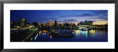 Parliament Building At Night, Vancouver Island, Victoria, British Columbia, Canada by Panoramic Images Pricing Limited Edition Print image