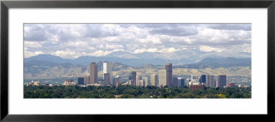 Clouds Over Skyline And Mountains, Denver, Colorado, Usa by Panoramic Images Pricing Limited Edition Print image