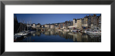 Boats Docked At A Harbor, Honfleur, Normandy, France by Panoramic Images Pricing Limited Edition Print image