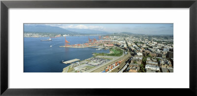 Harbor And Buildings In A City, Vancouver, British Columbia, Canada by Panoramic Images Pricing Limited Edition Print image