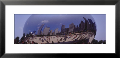 Tourists Standing In The Park, Sbc Plaza, Millennium Park, Chicago, Illinois, Usa by Panoramic Images Pricing Limited Edition Print image
