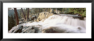 Water Flowing At A Waterfall, Emerald Bay, Lake Tahoe, California, Usa by Panoramic Images Pricing Limited Edition Print image