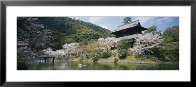 Pond In Front Of A Building, Iwakuni, Japan by Panoramic Images Pricing Limited Edition Print image