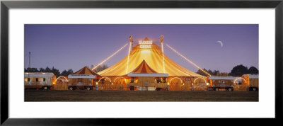 Circus Lit Up At Dusk, Circus Narodni Tent, Prague, Czech Republic by Panoramic Images Pricing Limited Edition Print image