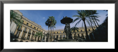 Fountain In Front Of A Palace, Placa Reial, Barcelona, Catalonia, Spain by Panoramic Images Pricing Limited Edition Print image