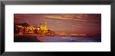 Beach, Sitges, Spain by Panoramic Images Pricing Limited Edition Print image