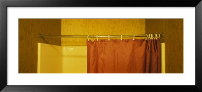 Curtain In The Bathroom Of A Motel, California, Usa by Panoramic Images Pricing Limited Edition Print image