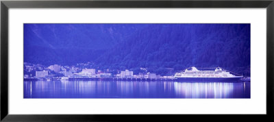 Cruise Ship Near Waterfront, Juneau, Alaska, Usa by Panoramic Images Pricing Limited Edition Print image