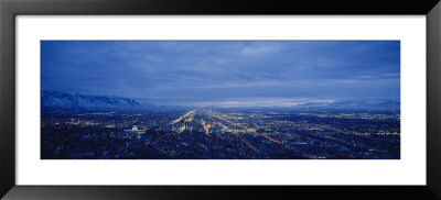 Dusk In Salt Lake City, Utah, Usa by Panoramic Images Pricing Limited Edition Print image