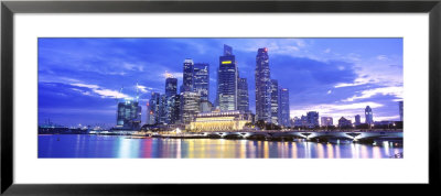 Evening, Singapore by Panoramic Images Pricing Limited Edition Print image