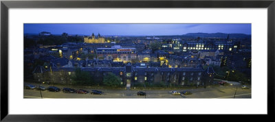 High Angle View Of A City At Dusk, Edinburgh, Scotland, United Kingdom by Panoramic Images Pricing Limited Edition Print image