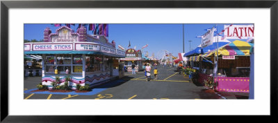 Market Stalls In An Amusement Park, Erie County Fair And Exposition, Erie County, Hamburg, Ny, Usa by Panoramic Images Pricing Limited Edition Print image