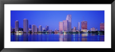 Dusk, Miami Florida, Usa by Panoramic Images Pricing Limited Edition Print image