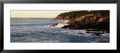 Waves Breaking Against The Rocks, Otter Beach, Acadia National Park, Maine, New England, Uk, Usa by Panoramic Images Pricing Limited Edition Print image