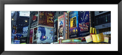 Billboards On Buildings In A City, Times Square, New York City, New York State, Usa by Panoramic Images Pricing Limited Edition Print image