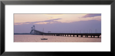 Newport Bridge, Narragansett Bay, Rhode Island, Usa by Leigh Jordan Pricing Limited Edition Print image