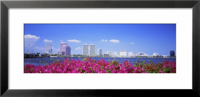 Panoramic View Of The Waterfront And Skyline, West Palm Beach, Florida, Usa by Panoramic Images Pricing Limited Edition Print image
