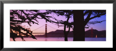 Suspension Bridge Over Water, Golden Gate Bridge, San Francisco, California, Usa by Panoramic Images Pricing Limited Edition Print image