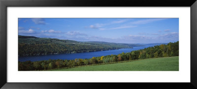High Angle View Of A Lake, Keuka Lake, Finger Lakes, New York State, Usa by Panoramic Images Pricing Limited Edition Print image