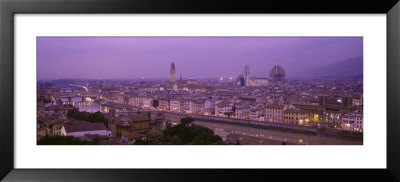 Twilight, Florence, Italy by Panoramic Images Pricing Limited Edition Print image