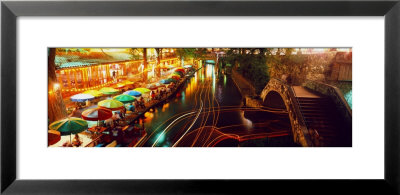Night, Evening, Nightlife, Riverwalk, San Antonio, Texas, Usa by Panoramic Images Pricing Limited Edition Print image