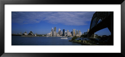 Skyscrapers On The Waterfront, Sydney Harbor Bridge, Sydney, New South Wales, Uk, Australia by Panoramic Images Pricing Limited Edition Print image