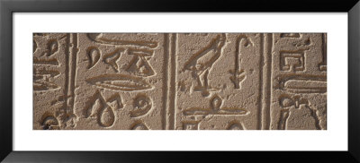 Close-Up Of A Hieroglyphics, Philae Island, Aswan, Egypt by Panoramic Images Pricing Limited Edition Print image