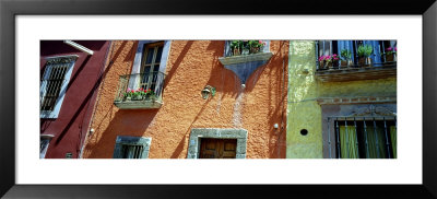 Low Angle View Of Balconies In Houses, San Miguel De Allende, Guanajuato, Mexico by Panoramic Images Pricing Limited Edition Print image