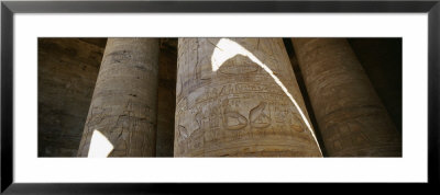 Low Angle View Of Stone Columns, Great Hypostyle Hall, Temple Of Horus, Edfu, Egypt by Panoramic Images Pricing Limited Edition Print image