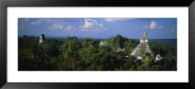 High Angle View Of An Old Temple, Tikal, Guatemala by Panoramic Images Pricing Limited Edition Print image