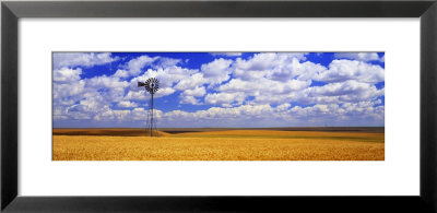 Windmill Wheat Field, Othello, Washington State, Usa by Panoramic Images Pricing Limited Edition Print image