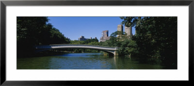 Bridge Over A Lake, Bow Bridge, Manhattan, New York City, New York State, Usa by Panoramic Images Pricing Limited Edition Print image