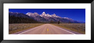 Road Leading To Teton Range, Grand Teton National Park, Wyoming, Usa by Panoramic Images Pricing Limited Edition Print image