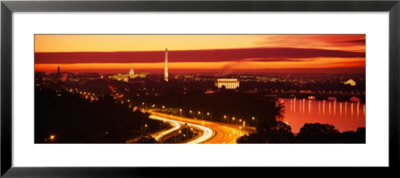 Sunset, Aerial, Washington Dc, District Of Columbia, Usa by Panoramic Images Pricing Limited Edition Print image