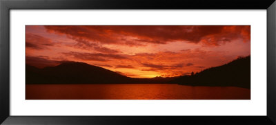 Sunset Over Whiskeytown Lake, California, Usa by Panoramic Images Pricing Limited Edition Print image