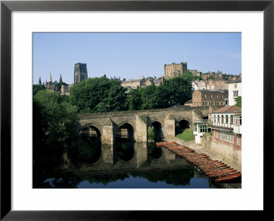 Durham Centre And Elvet Bridge, Durham, County Durham, England, United Kingdom by Neale Clarke Pricing Limited Edition Print image