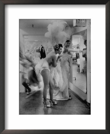 Showgirls Standing In The Dressing Room Of The Stardust Hotel by Ralph Crane Pricing Limited Edition Print image