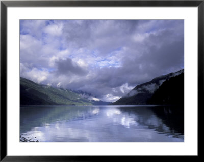 Cloudy Morning On Lake Crescent, Olympic National Park, Washington, Usa by Inger Hogstrom Pricing Limited Edition Print image