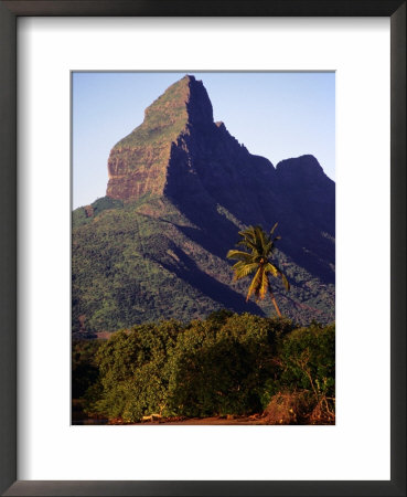 Rocky Peak Of Mt. Rempart, Tamarin, Mauritius by Tom Cockrem Pricing Limited Edition Print image