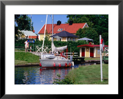 Sailboat On Gota Kanal, Borensberg, Ostergotland, Sweden by Anders Blomqvist Pricing Limited Edition Print image