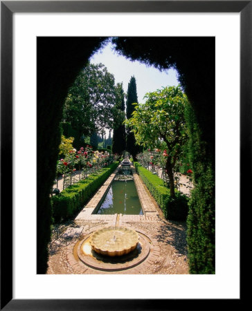 Garden And Fountain, Granada, Spain by Kindra Clineff Pricing Limited Edition Print image