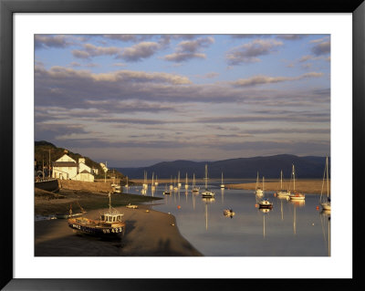Boats In The Evening Sun At Low Tide On The Dovey Estuary, Aberdovey, Gwynedd, Wales by Pearl Bucknall Pricing Limited Edition Print image