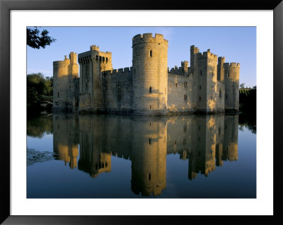 Bodiam Castle Reflected In Moat, Bodiam, East Sussex, England, United Kingdom by Ruth Tomlinson Pricing Limited Edition Print image