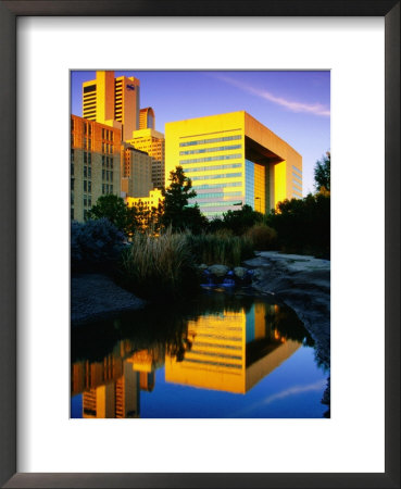City Skyline From Pioneer Plaza, Dallas, Texas by Richard Cummins Pricing Limited Edition Print image