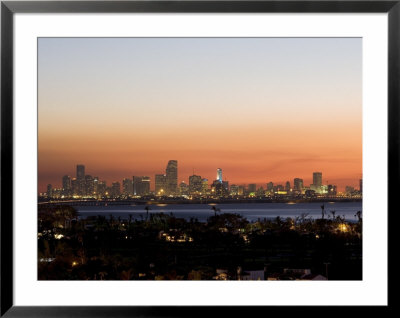 Sunset Over Miami, Florida, Usa by Angelo Cavalli Pricing Limited Edition Print image