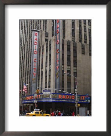 Radio City Music Hall, Manhattan, New York City, New York, Usa by Amanda Hall Pricing Limited Edition Print image