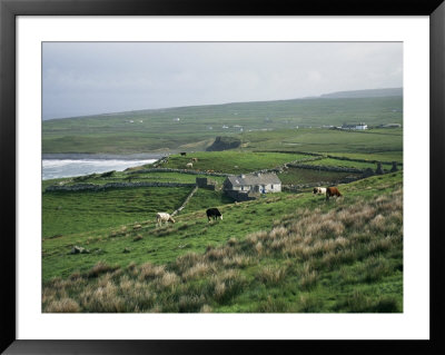 View Towards Doolin Over Countryside, County Clare, Munster, Eire (Republic Of Ireland) by Gavin Hellier Pricing Limited Edition Print image