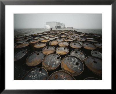 Tens Of Thousands Of Discarded Metal Drums Litter The Coast by Lowell Georgia Pricing Limited Edition Print image