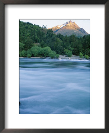 Tres Montes And Futaleufu River, Chile by Skip Brown Pricing Limited Edition Print image